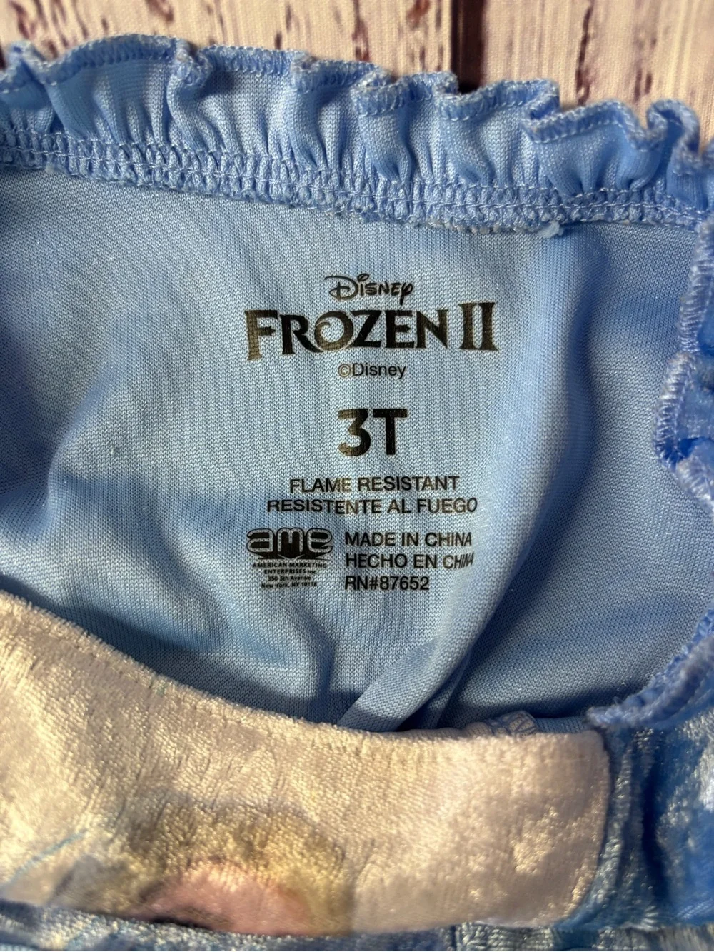 Disney Frozen II Toddler Dress in Light Blue - Picture 2 of 4
